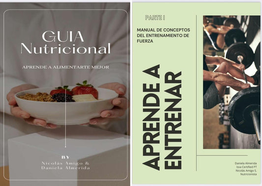 Pack Ebook guía nutricional + aprende a entrenar parte 1